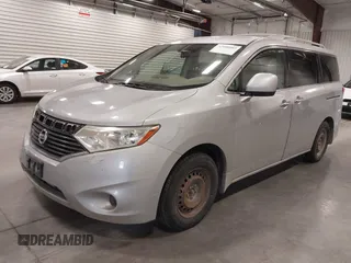 2012 Nissan Quest SL with VIN JN8AE2KP3C9031002, listed as a IAAI auction lot 42000087 with 107,595 mi miles. Bid and sale history available at carsss.com. Image 2.