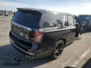 2023 Chevrolet Tahoe Premier with VIN 1GNSKSKL8PR385892, listed as a Copart auction lot 86148444 with 12,865 mi miles and Salvage Title. Bid and sale history available at carsss.com. Image 3.