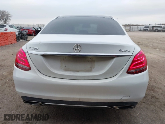 2017 Mercedes-Benz C 300 with VIN 55SWF4KB0HU205862, listed as a IAAI auction lot 41293902 with 110,854 mi miles and . Bid and sale history available at DreamBid. Image 17.