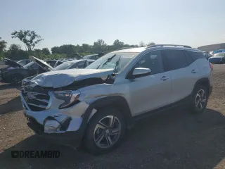 2020 GMC Terrain SLT with VIN 3GKALVEV1LL312790, listed as a Copart auction lot 61825055 with 135,858 mi miles and Salvage title. Bid and sale history available at DreamBid. Image 1.