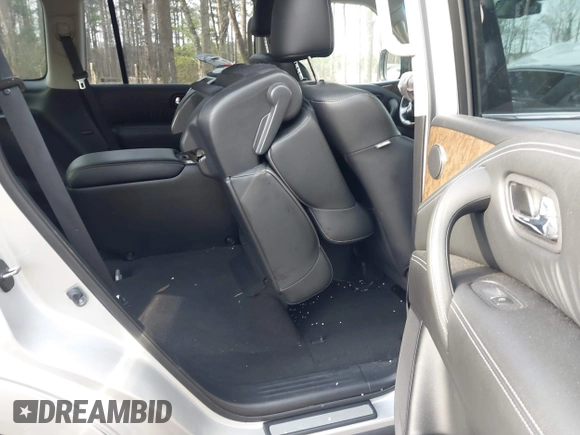 2015 Infiniti QX80 with VIN JN8AZ2NE1F9083991, listed as a IAAI auction lot 41835516 with 1 mi miles. Bid and sale history available at carsss.com. Image 8.