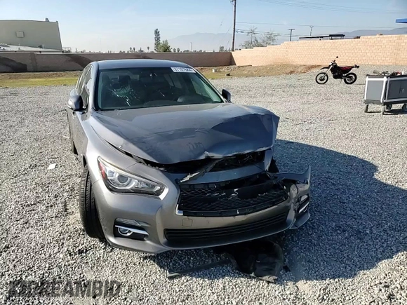 2014 Infiniti Q50 Premium with VIN JN1BV7AP3EM690697, listed as a Copart auction lot 87107684 with 82,862 mi miles and Salvage Title. Bid and sale history available at carsss.com. Image 10.