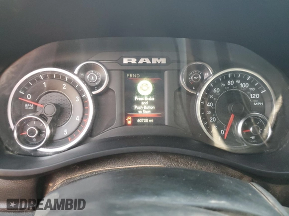 2022 Ram 3500 Tradesman with VIN 3C63R3GL1NG382506, listed as a Copart auction lot 48220485 with 60,738 mi miles and Salvage Title. Bid and sale history available at carsss.com. Image 9.