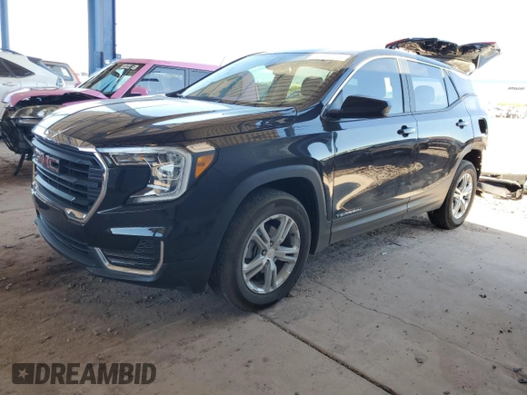 2024 GMC Terrain SLE with VIN 3GKALMEG1RL203587, listed as a Copart auction lot 62960265 with 22,031 mi miles and Salvage title. Bid and sale history available at DreamBid. Image 1.