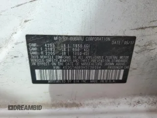 2017 Subaru Impreza Premium with VIN 4S3GTAB69H3738094, listed as a Copart auction lot 49854535 with 101,729 mi miles and Salvage title. Bid and sale history available at DreamBid. Image 13.