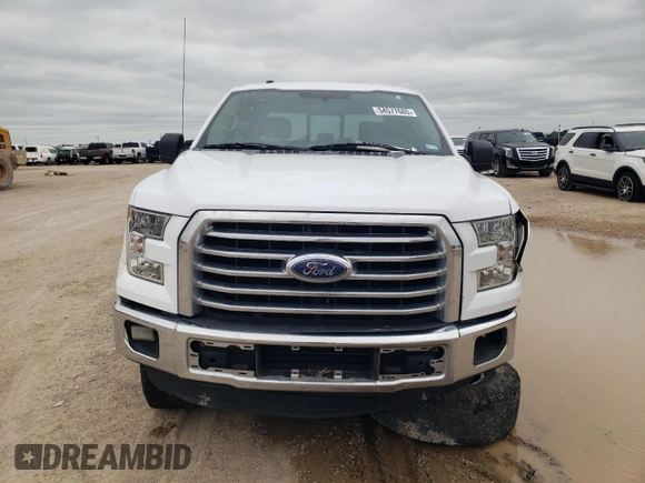 2015 Ford F-150 XL with VIN 1FTEW1CP2FKE23839, listed as a Copart auction lot 54577605 with 131,025 mi miles and Salvage title. Bid and sale history available at DreamBid. Image 5.