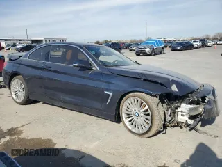 2015 BMW 4 Series 435i with VIN WBA3T3C57F5A40732, listed as a Copart auction lot 87608155 with Not Provided miles and Salvage Title. Bid and sale history available at carsss.com. Image 4.
