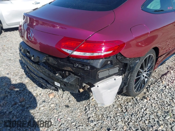 2018 Mercedes-Benz C C 300 with VIN WDDWJ4JB8JF695704, listed as a IAAI auction lot 41991929 with 35,573 mi miles and . Bid and sale history available at carsss.com. Image 20.