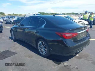 2019 Infiniti Q50 Sport with VIN JN1EV7AP8KM543137, listed as a IAAI auction lot 42602595 with 37,523 mi miles and . Bid and sale history available at DreamBid. Image 3.