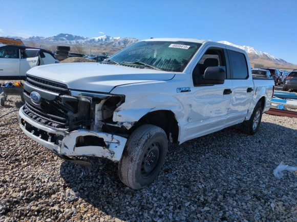 2018 Ford F-150 XL with VIN 1FTEW1CP8JKD57127, listed as a Copart auction lot 46655415 with 107,406 mi miles and Salvage Title. Bid and sale history available at carsss.com. Image 1.
