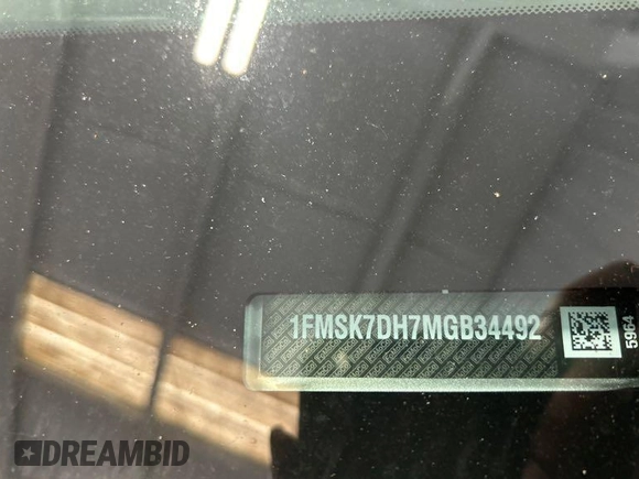 2021 Ford Explorer XLT z VIN 1FMSK7DH7MGB34492, wystawiony jako IAAI lot #42529674 z przebiegiem 96 225 mil mil oraz . Historia ofert i sprzedaży dostępna na DreamBid. Obrazek 9.