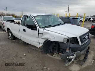 2005 Ford F-150 XL with VIN 1FTRF12W65NB56941, listed as a Copart auction lot 52200065 with 164,464 mi miles and Salvage title. Bid and sale history available at DreamBid. Image 4.