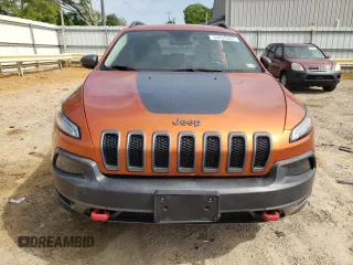 2015 Jeep Cherokee Trailhawk with VIN 1C4PJMBB5FW600455, listed as a Copart auction lot 53859365 with 164,420 mi miles and Salvage Title. Bid and sale history available at DreamBid. Image 5.