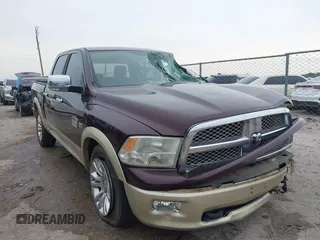 2012 Ram 1500 Laramie Longhorn with VIN 1C6RD6PTXCS212872, listed as a IAAI auction lot 42446817 with 190,725 mi miles and . Bid and sale history available at DreamBid. Image 1.
