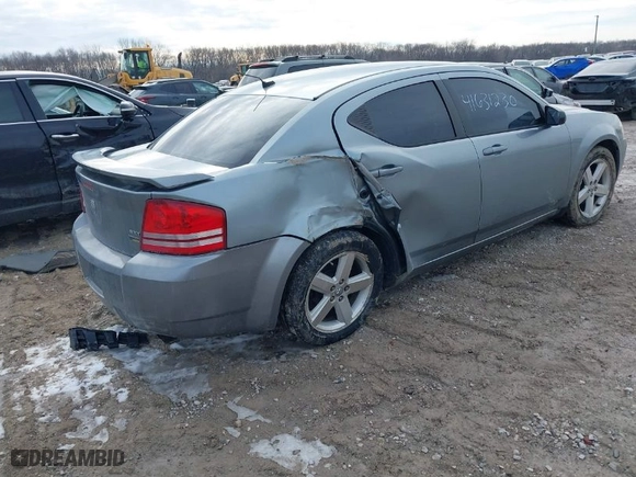 2008 Dodge Avenger SXT with VIN 1B3LC56R08N141268, listed as a IAAI auction lot 41631230 with 225,141 mi miles. Bid and sale history available at carsss.com. Image 4.