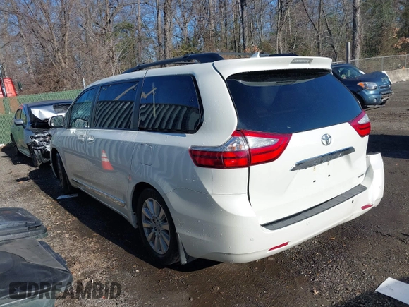 2017 Toyota Sienna XLE Auto Access Seat with VIN 5TDYZ3DCXHS846062, listed as a IAAI auction lot 41204085 with 107,046 mi miles and . Bid and sale history available at DreamBid. Image 3.