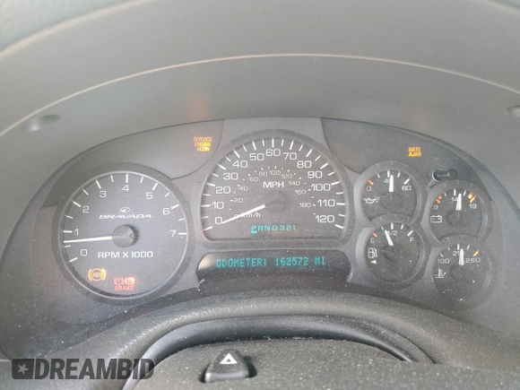 2004 Oldsmobile Bravada z VIN 1GHDS13S542280971, wystawiony jako Copart lot #74941764 z przebiegiem 162 572 mil mil oraz Szkoda całkowita • Salvage title. Historia ofert i sprzedaży dostępna na DreamBid. Obrazek 9.