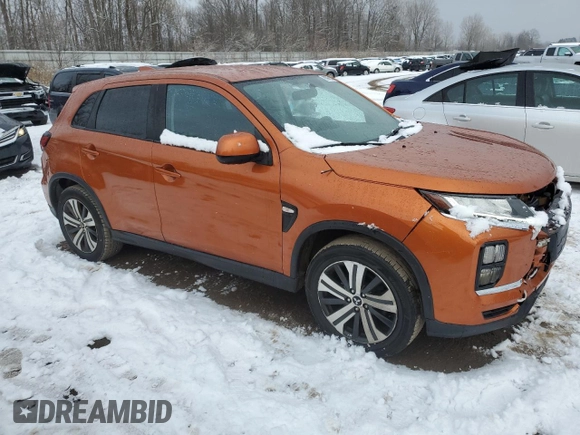 2020 Mitsubishi Outlander Sport ES 2.0 with VIN JA4AP3AU4LU019919, listed as a Copart auction lot 85938144 with 116,856 mi miles and Clean Title. Bid and sale history available at carsss.com. Image 4.