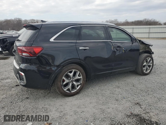 2019 Kia Sorento SX z VIN 5XYPK4A56KG504625, wystawiony jako Copart lot #44370205 z przebiegiem 118 051 mil mil oraz Szkoda całkowita • Salvage title. Historia ofert i sprzedaży dostępna na DreamBid. Obrazek 3.