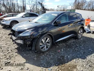 2021 Nissan Murano SL with VIN 5N1AZ2CS9MC115859, listed as a Copart auction lot 49058185 with 17,802 mi miles and Salvage Title. Bid and sale history available at DreamBid. Image 1.
