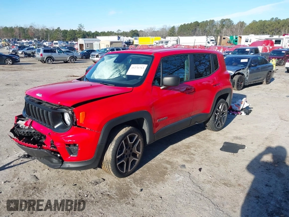 2021 Jeep Renegade Upland with VIN ZACNJDAB1MPM37898, listed as a IAAI auction lot 41276713 with 12,000 mi miles and . Bid and sale history available at DreamBid. Image 17.