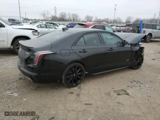2021 Cadillac CT4 V-Series with VIN 1G6DH5RL5M0115965, listed as a Copart auction lot 44905365 with 56,926 mi miles and Salvage Title. Bid and sale history available at carsss.com. Image 3.