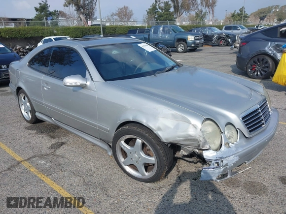 2002 Mercedes-Benz CLK 320/430 with VIN WDBLJ70G62F198257, listed as a IAAI auction lot 41455044 with 156,689 mi miles and . Bid and sale history available at DreamBid. Image 1.