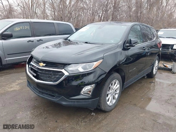 2020 Chevrolet Equinox LT with VIN 3GNAXJEV1LL174670, listed as a IAAI auction lot 41697955 with 56,125 mi miles. Bid and sale history available at carsss.com. Image 2.