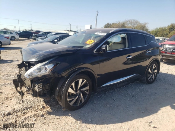 2015 Nissan Murano SV with VIN 5N1AZ2MHXFN265831, listed as a Copart auction lot 74762014 with 131,455 mi miles and Salvage Title. Bid and sale history available at carsss.com. Image 1.