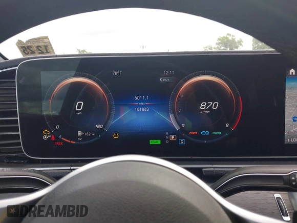 2021 Mercedes-Benz GLS 450 with VIN 4JGFF5KE4MA369504, listed as a IAAI auction lot 39590170 with 101,863 mi miles and . Bid and sale history available at DreamBid. Image 7.