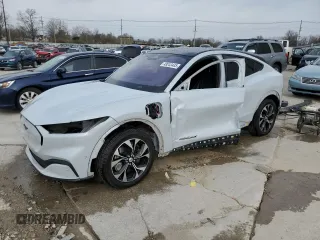 2021 Ford Mustang Mach-E Premium with VIN 3FMTK3SU3MMA01215, listed as a Copart auction lot 49243435 with 102,762 mi miles and Salvage Title. Bid and sale history available at DreamBid. Image 1.