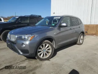 2016 BMW X3 xDrive28i with VIN 5UXWX9C57G0D77275, listed as a Copart auction lot 52370655 with 106,358 mi miles and Salvage Title. Bid and sale history available at DreamBid. Image 1.