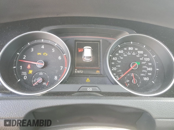 2019 Volkswagen Golf GTI S with VIN 3VW6T7AU8KM015905, listed as a Copart auction lot 50263655 with 61,872 mi miles and Salvage Title. Bid and sale history available at carsss.com. Image 9.