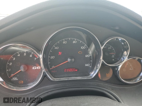 2008 Pontiac G6 GT with VIN 1G2ZH17N484239664, listed as a Copart auction lot 58486065 with 235,000 mi miles and Salvage title. Bid and sale history available at DreamBid. Image 9.