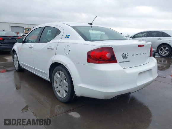 2012 Dodge Avenger SE with VIN 1C3CDZAG1CN251932, listed as a IAAI auction lot 41161291 with 95,481 mi miles and . Bid and sale history available at DreamBid. Image 3.