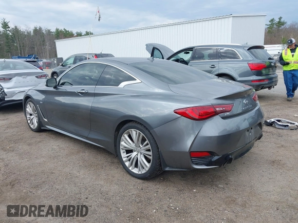 2017 Infiniti Q60 Premium with VIN JN1EV7EL5HM550031, listed as a IAAI auction lot 41965643 with 61,717 mi miles and . Bid and sale history available at DreamBid. Image 3.