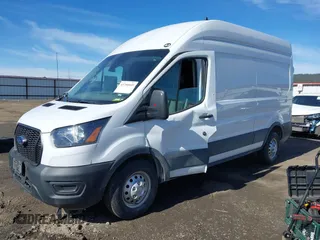 2023 Ford Transit Cargo with VIN 1FTBR2X84PKB37947, listed as a IAAI auction lot 41750849 with 58,114 mi miles and . Bid and sale history available at DreamBid. Image 2.