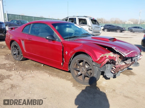 2003 Ford Mustang Standard with VIN 1FAFP40433F312756, listed as a IAAI auction lot 41899595 with 115,584 mi miles. Bid and sale history available at carsss.com. Image 1.