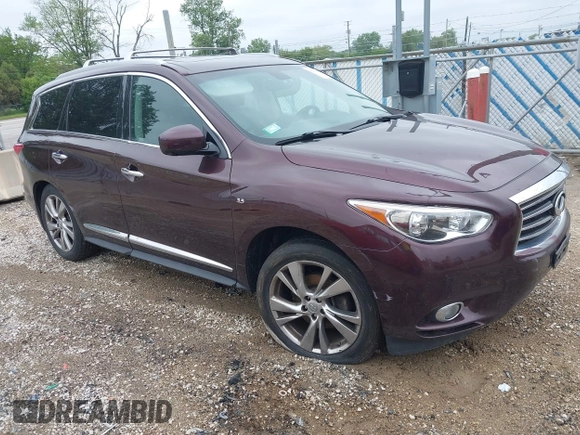 2015 Infiniti QX60 with VIN 5N1AL0MM7FC521700, listed as a IAAI auction lot 42310389 with 144,217 mi miles and . Bid and sale history available at DreamBid. Image 1.