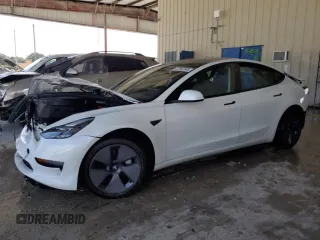 2023 Tesla Model 3 with VIN 5YJ3E1EA3PF515480, listed as a Copart auction lot 47342385 with 15,309 mi miles and Non Repairable. Bid and sale history available at carsss.com. Image 1.