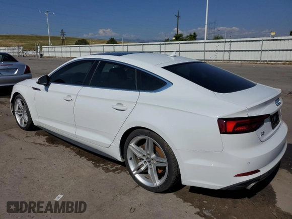 2019 Audi A5 Sportback Premium Plus with VIN WAUENCF54KA015218, listed as a Copart auction lot 63795353 with 33,041 mi miles. Bid and sale history available at carsss.com. Image 2.