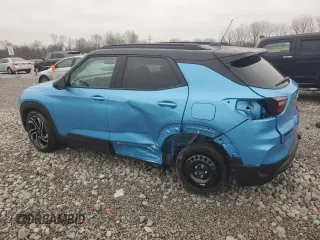2025 Chevrolet TrailBlazer RS with VIN KL79MTSL9SB024984, listed as a Copart auction lot 84863484 with 1,488 mi miles and Salvage Title. Bid and sale history available at carsss.com. Image 2.