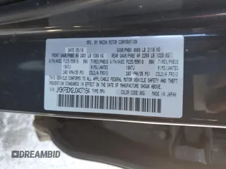2018 Mazda CX-5 Grand Touring with VIN JM3KFBDM2J0407164, listed as a Copart auction lot 50080345 with 126,464 mi miles and Salvage title. Bid and sale history available at DreamBid. Image 16.