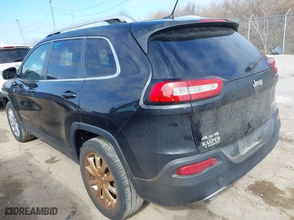 2014 Jeep Cherokee Limited with VIN 1C4PJMDS8EW129252, listed as a IAAI auction lot 41881697 with 111,178 mi miles. Bid and sale history available at carsss.com. Image 3.