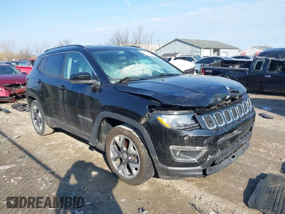 2020 Jeep Compass Limited with VIN 3C4NJCCB9LT187666, listed as a IAAI auction lot 41777761 with 80,129 mi miles and . Bid and sale history available at DreamBid. Image 1.