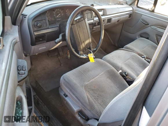 1995 Ford F-150 with VIN 1FTEF15H5SNA99073, listed as a Copart auction lot 79169454 with 147,201 mi miles and Salvage Title. Bid and sale history available at carsss.com. Image 8.