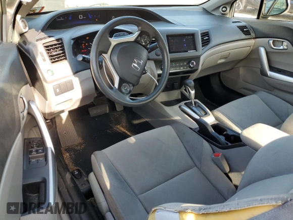 2012 Honda Civic Cpe EX with VIN 2HGFG3B88CH561364, listed as a Copart auction lot 72280644 with 233,427 mi miles and Salvage Title. Bid and sale history available at carsss.com. Image 8.