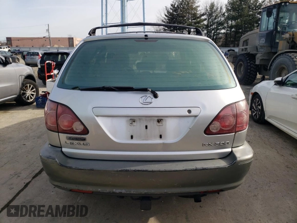 1999 Lexus RX 300 Luxury SUV with VIN JT6HF10U3X0025289, listed as a Copart auction lot 44175635 with 0 mi miles and Salvage Title. Bid and sale history available at carsss.com. Image 6.