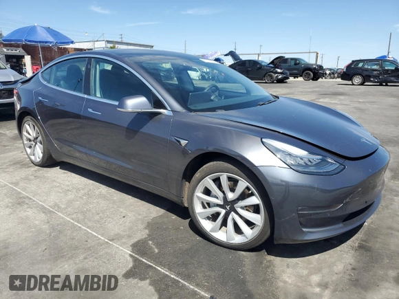 2020 Tesla Model 3 Long Range with VIN 5YJ3E1EB4LF650955, listed as a Copart auction lot 51931255 with 59,046 mi miles and Salvage Title. Bid and sale history available at carsss.com. Image 4.