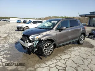 2017 FIAT 500X Urbana Edition with VIN ZFBCFXCB6HP590244, listed as a Copart auction lot 42720365 with 107,748 mi miles and Salvage title. Bid and sale history available at DreamBid. Image 1.
